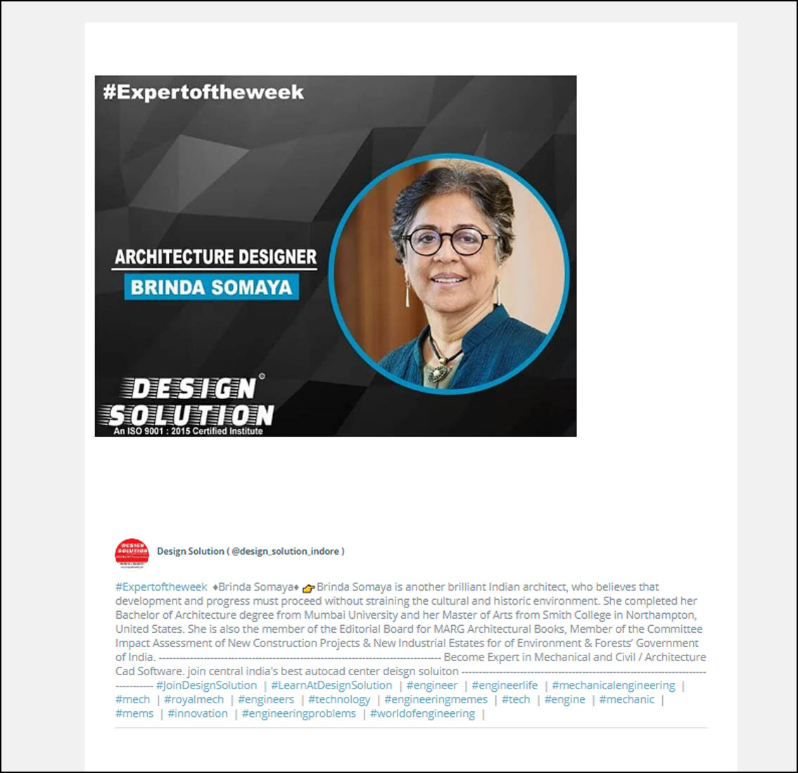 Expert of the week 2019 Amazing Women in eCommerce Award, Design Solution 2019